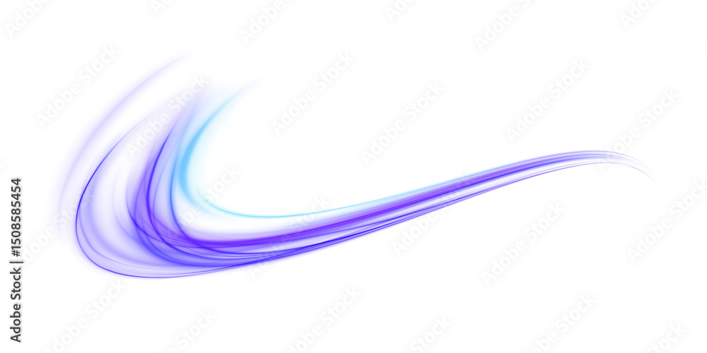 Aufkleber blue stripes in the form of drill, turns and swirl. undulate wave swirl swoosh, dynamic twisted line