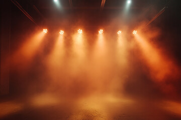 Luxury stage lights with fog for product