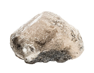 raw phenakite mineral isolated on white
