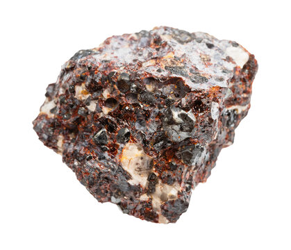 raw franklinite and zincite mineral isolated