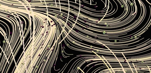 Stylish abstract background with swirling lines, dots, and beige accents. Perfect for modern designs.