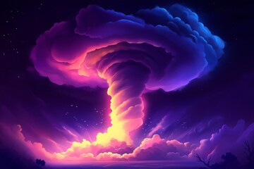 twister tornado 3d by generative ai