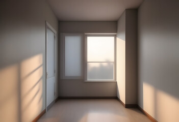 Morning Light Filtering Through Frosted Window