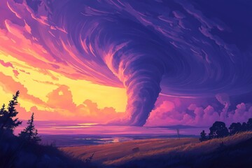 twister tornado 3d by generative ai