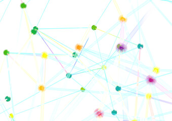 Abstract Colorful Network Pattern