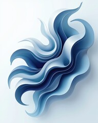 Abstract Blue Waves