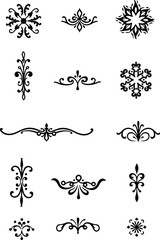 Text dividers doodle set Wedding decorative elements ornament borders lines Hand drawn vector i | Premium Vector
