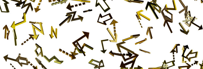Abstract Gold Arrows Background