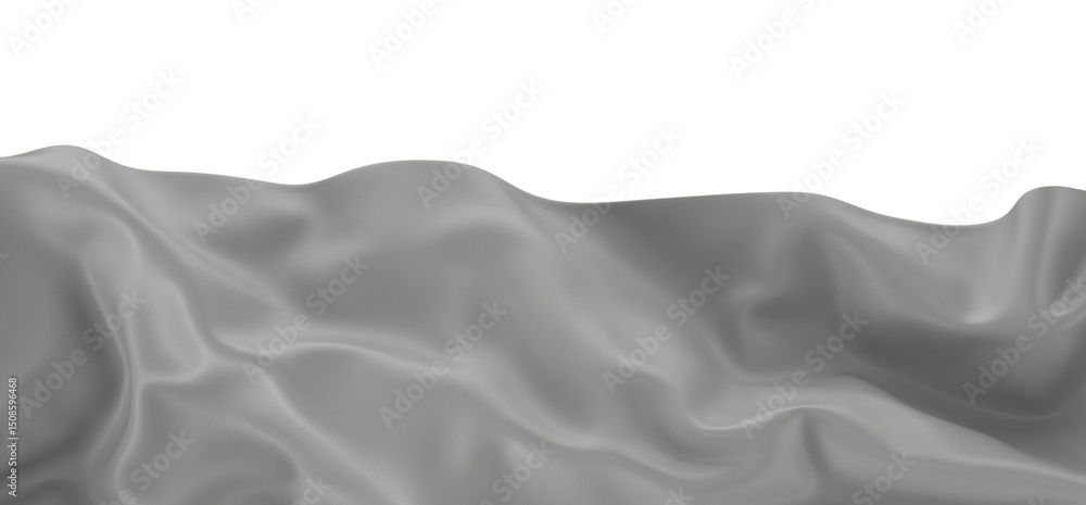 Poster a close-up of a white fabric with a smooth, silky texture. the fabric is draped and folded, creating