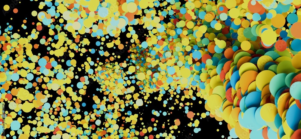Fototapete vibrant abstract background with colorful circles. perfect for design projects.