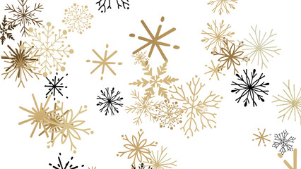 Snowflakes - Snowflakes Falling On Snow - Winter Banner