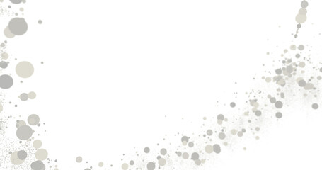 Abstract White Dots on Black Background