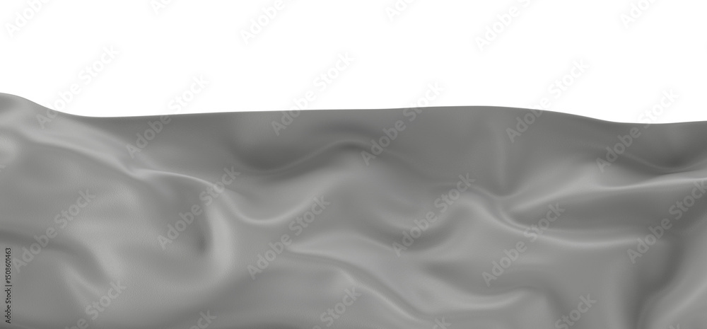 Poster a close-up of a white fabric with a smooth, silky texture. the fabric is draped and folded, creating