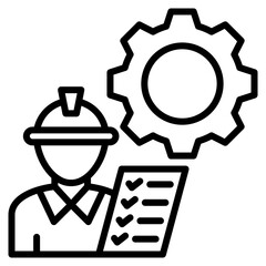 Inspection Process line icon