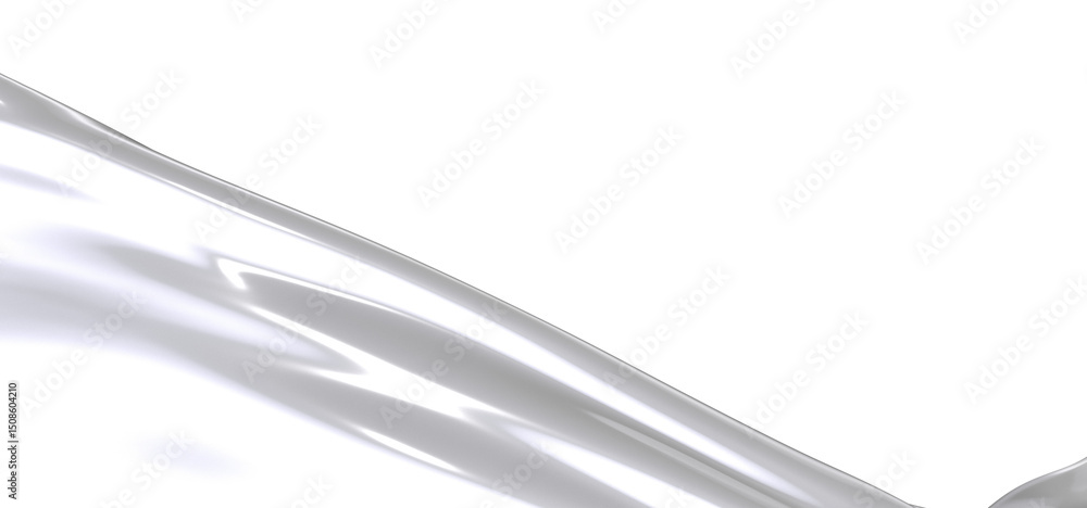 Aufkleber a close-up of a white fabric with a smooth, silky texture. the fabric is draped and folded, creating