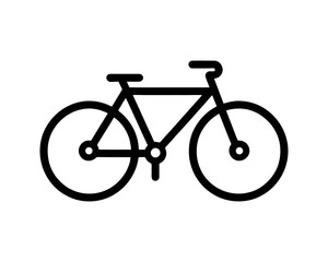 Obraz premium Bicycle Outline Logo For Sporty Brand Identity