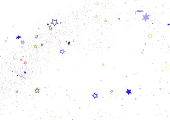 Abstract Background with Stars and Confetti