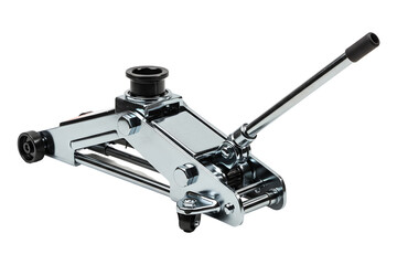 Grey Scissor Car Jack on Transparent Background