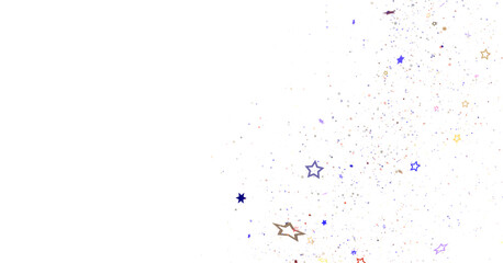 Abstract Colorful Specks on Black Background