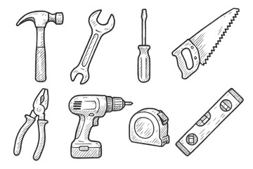 Hand-Drawn Tool Icons