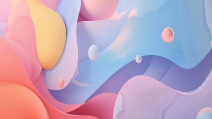 Dreamy Pastel Abstract Background for Social Media – Soft and Aesthetic Design for Digital Content and Branding