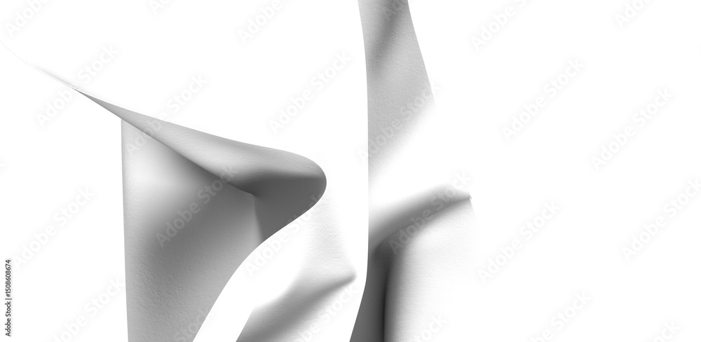 Aufkleber Abstract background with white fabric texture, creating a unique and modern design. Perfect for website, social media, or graphic design projects.