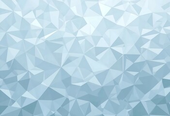 Obraz premium Light Blue Geometric Low Poly Background - Abstract Polygonal Crystal Texture