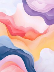 Dreamy Pastel Abstract Background for Social Media – Soft and Aesthetic Design for Digital Content and Branding