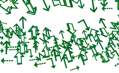 Abstract Green Arrows Background