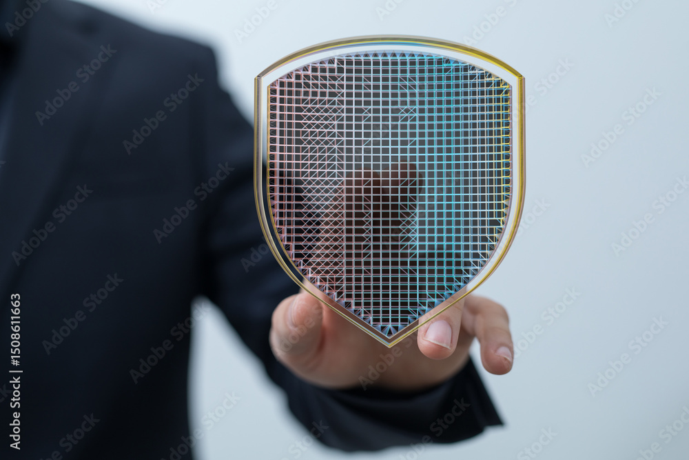 Aufkleber secure your data with robust cybersecurity. protect your business from threats.