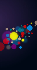 abstract background with colorful dots lights
