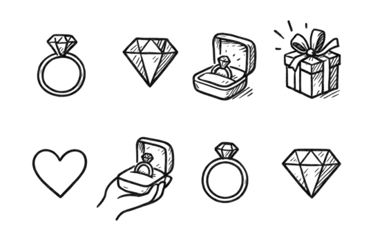 Hand-Drawn Engagement Icons