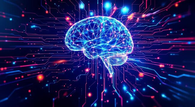 Digital brain neural network ai technology