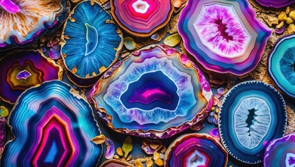 Agate - stunning, vibrant slices and texture