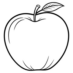 vector illustration of an apple