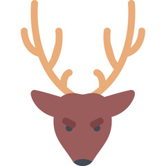 deer christmas icon