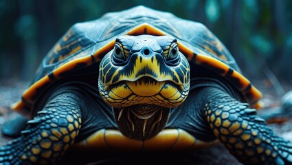 Obraz premium Giant Turtle Close Up Detail