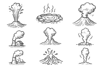 Geothermal Icons Sketch