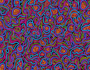 Colorful Abstract Background with Vibrant Lines and Shapes