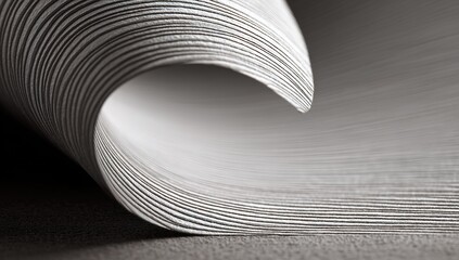 Closeup Curled Book Page Texture