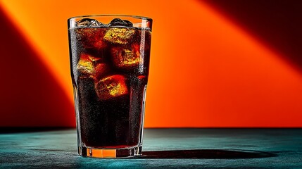 Iced Cola Drink with Refreshing Beverage, and Summer.