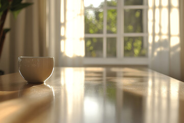 Natural lighting with soft haze for product