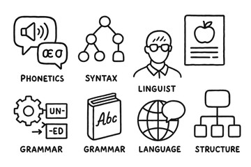Linguistics Icon Sketches