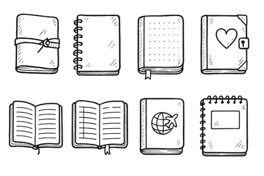 Hand-Drawn Journal Icons
