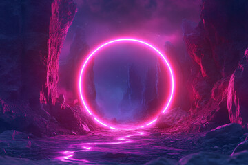 Neon trail background for login page