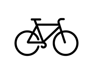 Outline Bike Symbol For Clean Brand Look