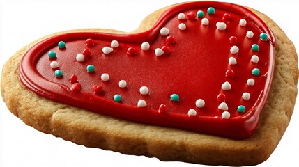 Red Heart Cookie Valentines Day Treat.