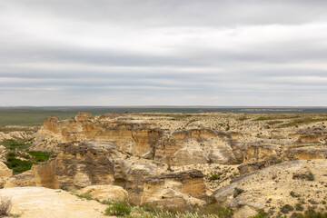 little Jerusalem badlands state park in Kansas very beautiful