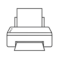 illustration of a printer