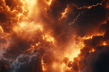 Ominous sky texture with sweeping storm layers and light
